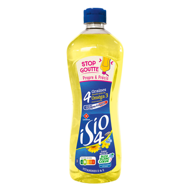 Huile Isio 4 LESIEUR, flacon stop goutte de 675ml