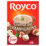 Soupe Crème de champignons ROYCO, Etui de 4 Sachets pour 64g