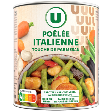 Légumes cuisinés Pôélée italienne - Boîte 580g