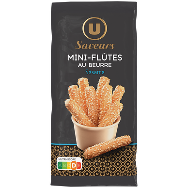 Mini flûte droite sésame  boîte de 100g