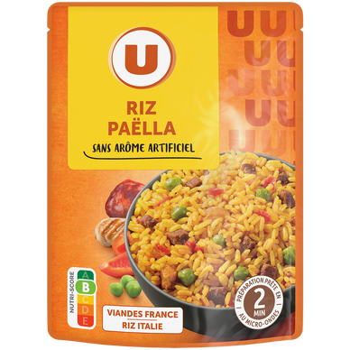 Riz paëlla sachet micro-ondable 2', 250g