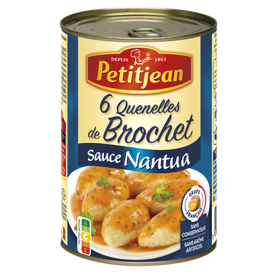 Quenelles brochet sauce nantua PETIT JEAN, boîte de 400g
