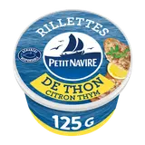 Rillettes de Thon citron thym Démarche Responsable PETIT NAVIRE 125g