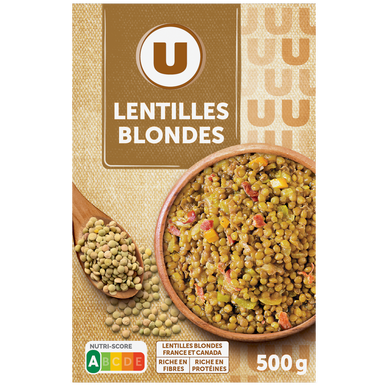 Lentille blondes, étui de 500g