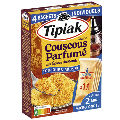Couscous parfumé TIPIAK sachet 4x65g