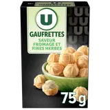 Biscuits apéritifs Gaufrettes goût fromage et fines herbes 75g