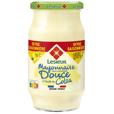 Mayonnaise fine & douce LESIEUR, bocal 475g