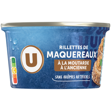 Rillettes de maquereaux moutarde à l'ancienne  boîte de 125g