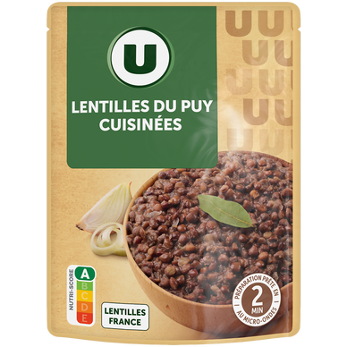 Lentilles cuisinées - Sachet 250g