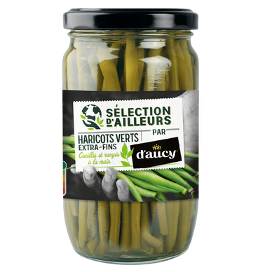 Haricots verts extra fins Cultivé en France D'AUCY - 180g