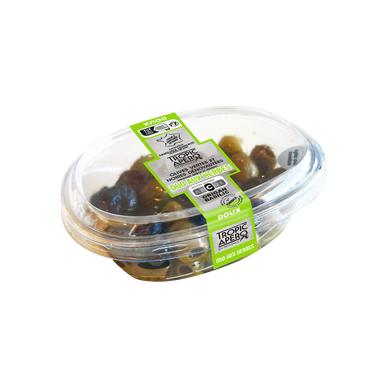 Duo olives vertes & noires dénoyautées aux herbes, TROPIC APERO, barquette 200g