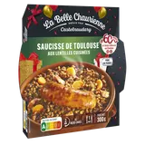 Saucisse de Toulouse aux lentilles LA BELLE CHAURIENNE, Boîte 300g