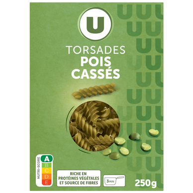 Pâtes Torsades pois cassés 250g