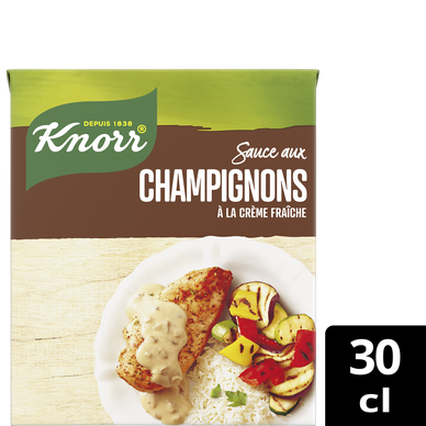 Sauce aux champignons à la crème fraiche KNORR, brique de 30cl
