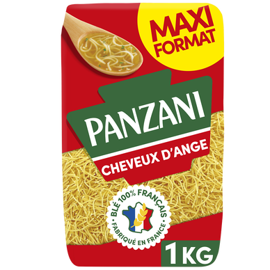 Pâtes pour potage ou patisserie CHEVEUX D'ANGE blé Français PANZANI -1kg