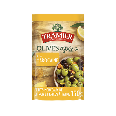 Olives Apéro A la Marocaine TRAMIER - sachet 150g