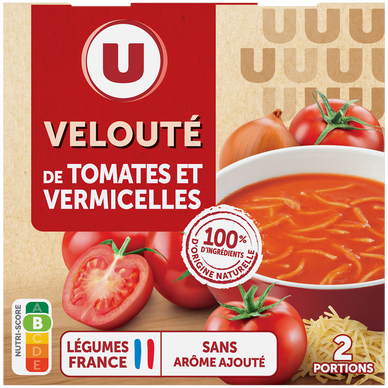 Soupe Velouté de tomate vermicelles brique 2x30Cl