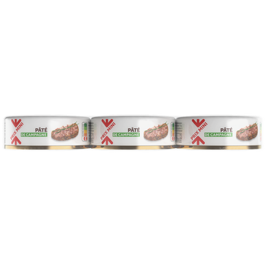 Pâté de campagne PRIX MINI lot 3x1/10 234g