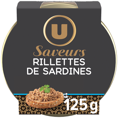 Rillettes de sardines au sel de Guérande U SAVEURS 125g