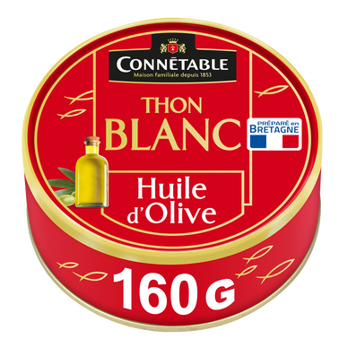 Thon blanc à l'huile d'olive vierge extra - CONNÉTABLE - 160g