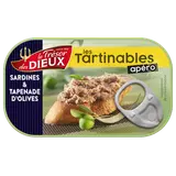 Tartinable sardines & tapenade d'olives LES DIEUX, 90g