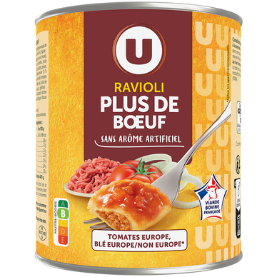 Ravioli plus de boeuf boîte 4/4 800g