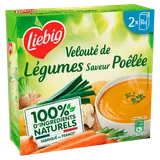 Soupe Pur'Soup velouté de légumes poêlés LIEBIG, 2 briques de 30cl
