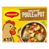 Bouillon cube Poule au pot MAGGI - boite de 15 cubes, 150g