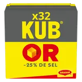 Bouillon cube Kub Or -25% de sel MAGGI, boite de 32 cubes, 121,6g
