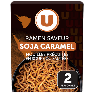Nouilles ramen goût soja caramel U 340g