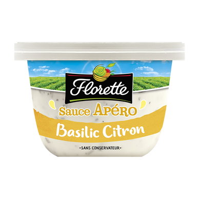 Sauce apéro citron basilic, FLORETTE, pot 175g