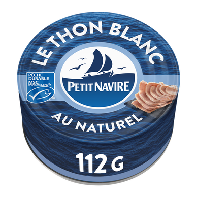 Thon Blanc MSC au Naturel PETIT NAVIRE - 112g poids net égoutté