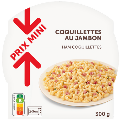 Coquillettes au jambon PRIX MINI 300g