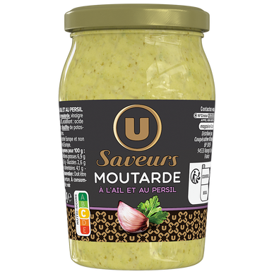 Moutarde à l'ail et au persil 210g
