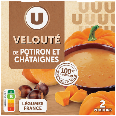 Soupe Velouté potiron châtaignes 2 briques de 30cl