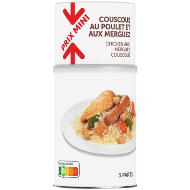 Couscous volaille et aux légumes PRIX MINI - boîte 3/2 de 980g