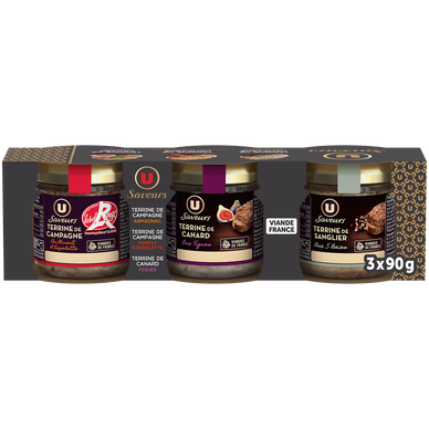 Campagne Label Rouge Piment Espelette + Campagne Label Rouge Armagnac+ Canard Figues 3x90g 270g