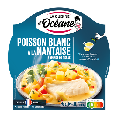 Poisson sauce Nantaise et légumes LA CUISINE D'OCEANE, 300g