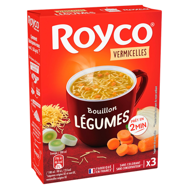 Bouillon Minute Soup de légumes & vermicelles ROYCO, 38g