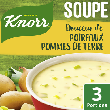 Soupe déshydratée Douceur Poireaux & Pommes de Terre KNORR 3 portions