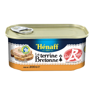 Terrine Bretonne Label Rouge HENAFF, boîte de 1/4, 200g