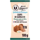 Chips de sarrasin saveur noix & bleu U DE NOS REGIONS 100g