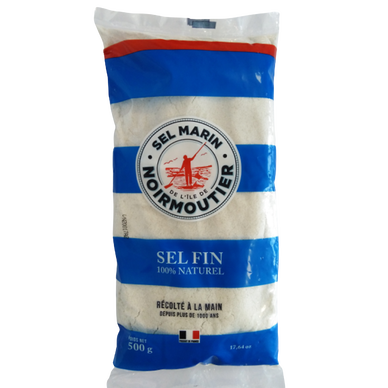 Sel fin de Noirmoutier, SEL MARIN DE L'ILE DE NOIRMOUTIER, sachet de 500g