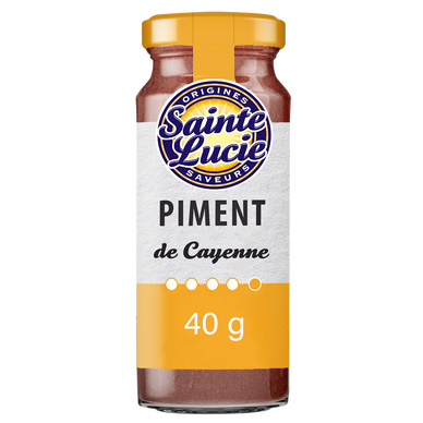 Piment fort cayenne en poudre SAINTE LUCIE,  40g