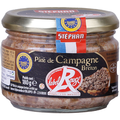 Pâté de campagne label rouge STEPHAN, 180g