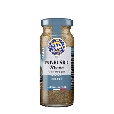 Poivre gris moulu SAINTE LUCIE, 50g