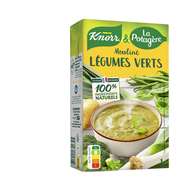 Soupe Mouliné de légumes verts KNORR & LA POTAGERE, Brique 1L