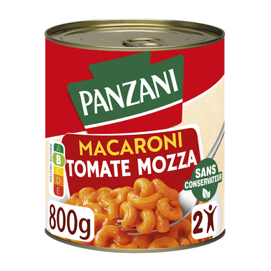 Macaroni et tomates mozzarella PANZANI 800g
