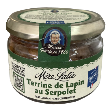 Terrine de lapin au serpolet Mère Lalie bocal 180g