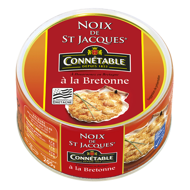 Noix de St Jacques MSC à la bretonne - CONNÉTABLE - 205g